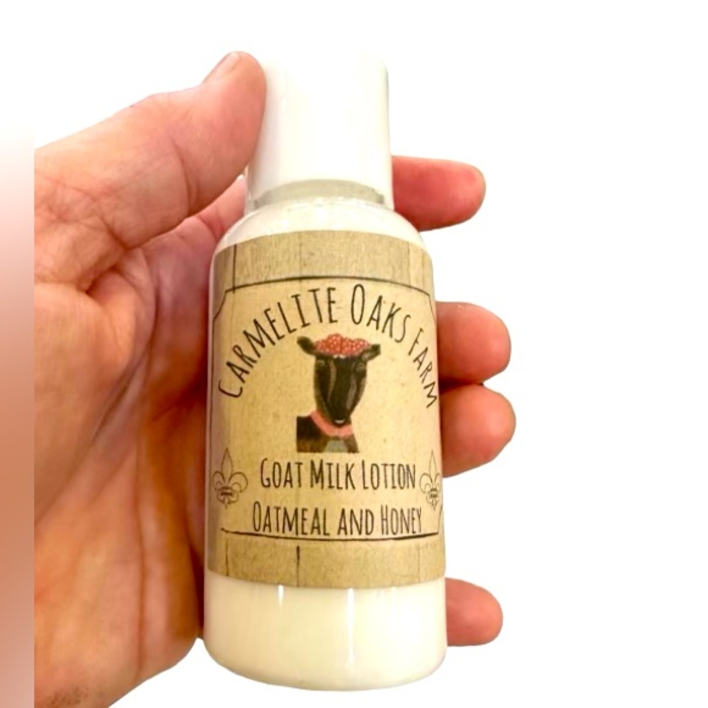Carmelite Oaks Farm Handmade Soothing Goat Milk Body Lotion Oatmeal and Honey